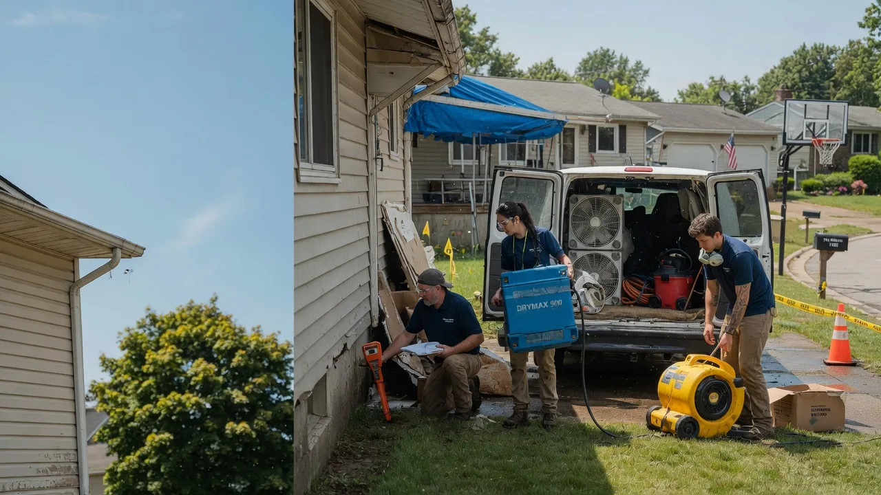 Ceiling Leak Cleanup in Worcester, PA near me